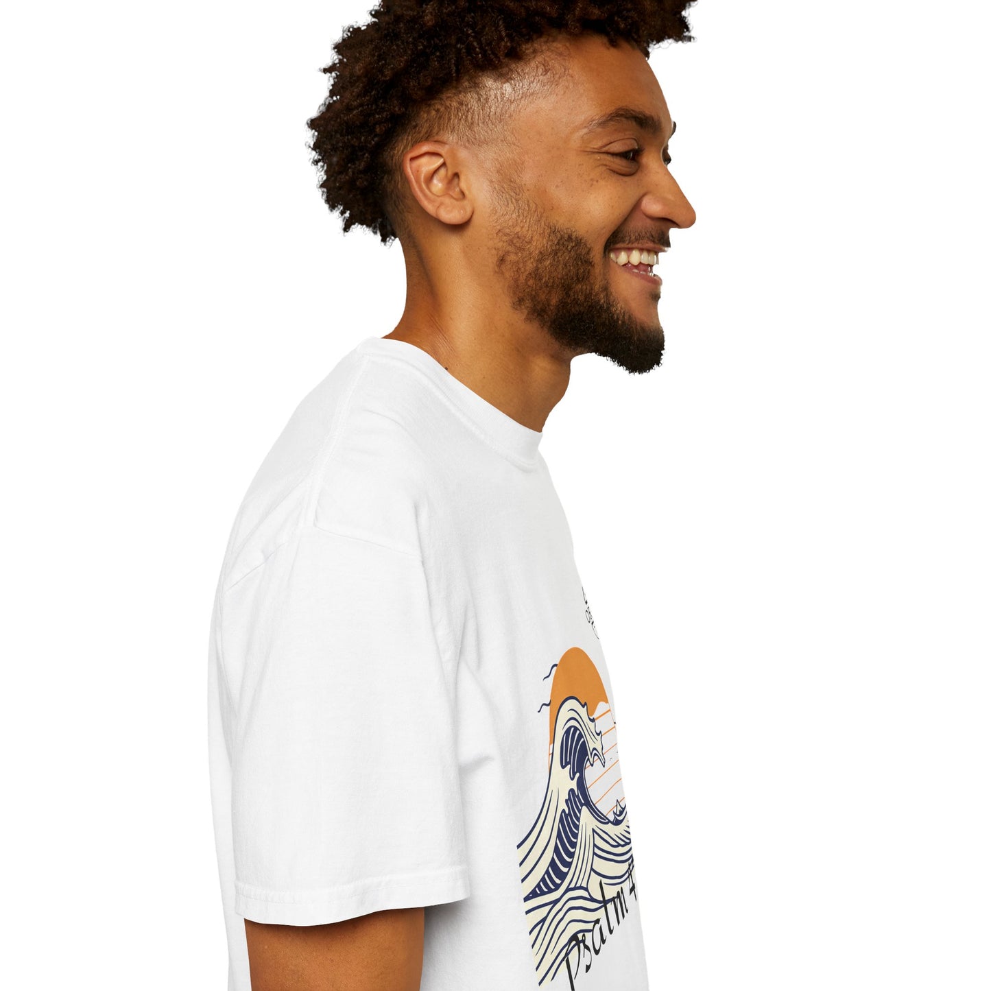 Psalm 42:7 Wave T-Shirt — "Deep Calls to Deep" Christian Graphic Tee