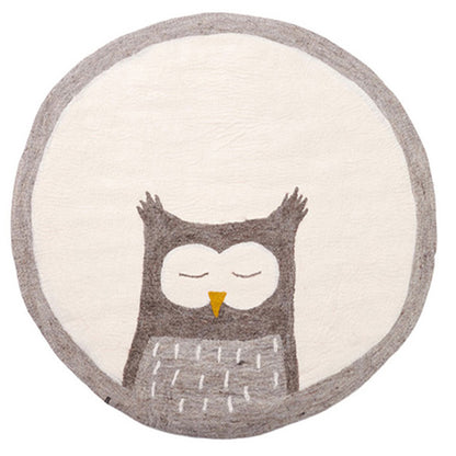 Adorable Kids' Cartoon Play Rug, Machine Washable
