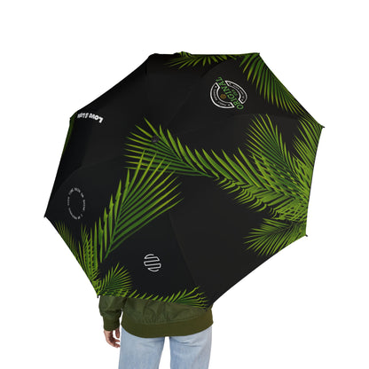 Stylish Foldable Umbrella, Tropical Palm Print Canopy, Lightweight Travel Umbrella, Rainy Day Gear, Gift for Nature Lovers