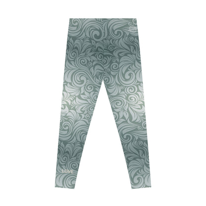 Floral Swirl Stretchy Leggings