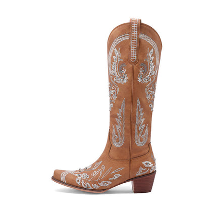 Glam Embroidered Cowboy Boots