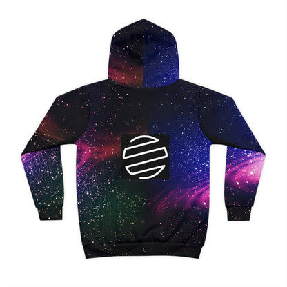 Kids Galaxy Bear Hoodie – Cosmic Space Pullover for Children