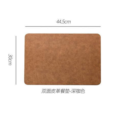 Waterproof Leather Table Mats for Dining (Set of 4)