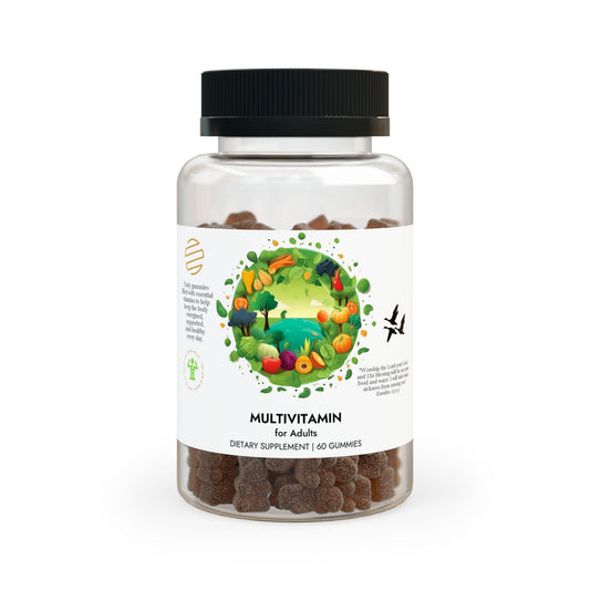 Multivitamin Gummies for Adults — "Worship the Lord your God" Scripture Blend (60 Gummies)