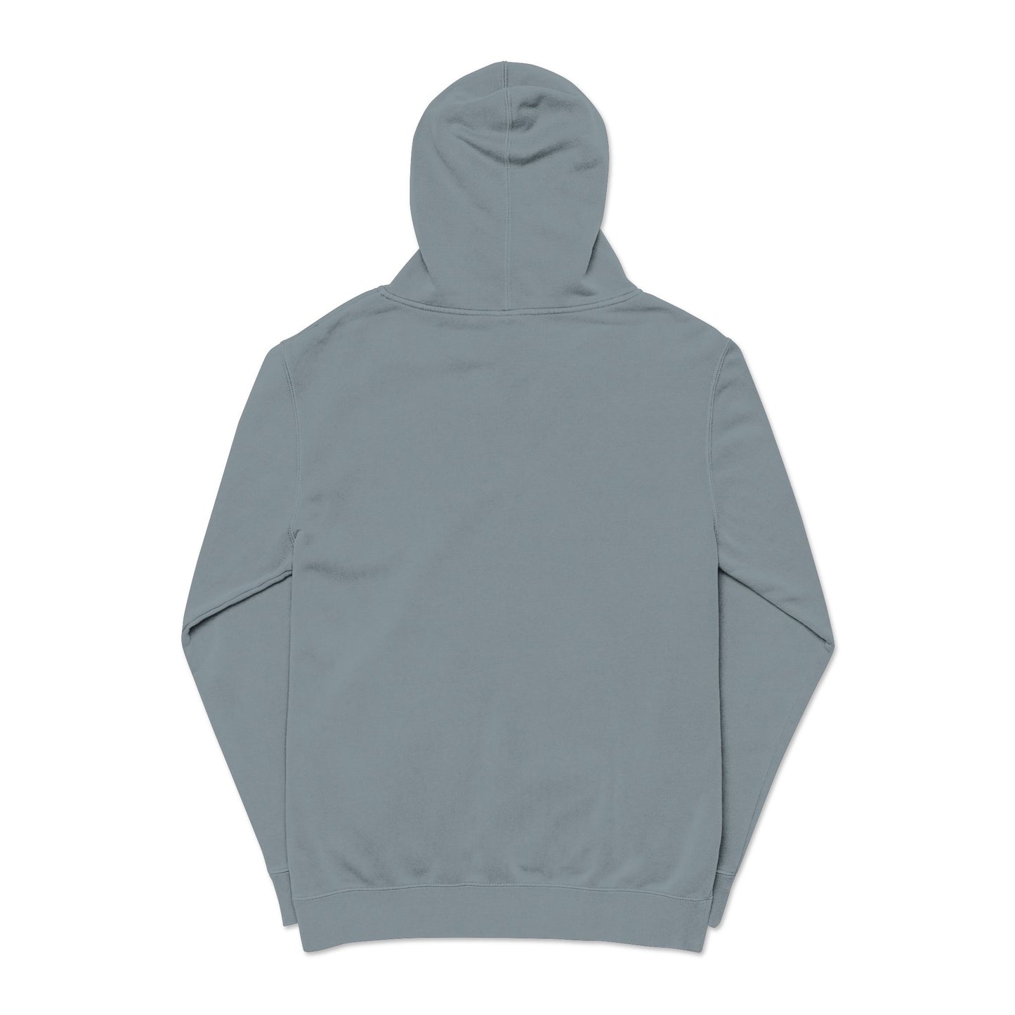 Embroidered Swan Graphic Hoodie — Vintage Pigment-Dyed