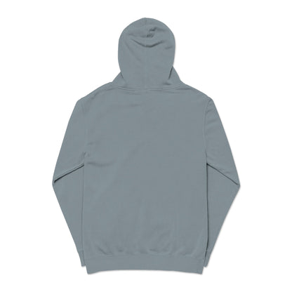 Embroidered Swan Graphic Hoodie — Vintage Pigment-Dyed