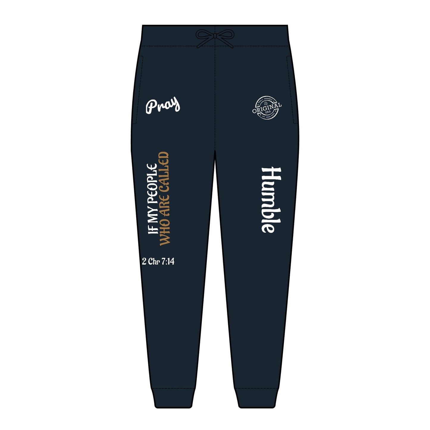 Humbly Chronicles 7:14 Embroidered Fleece Joggers
