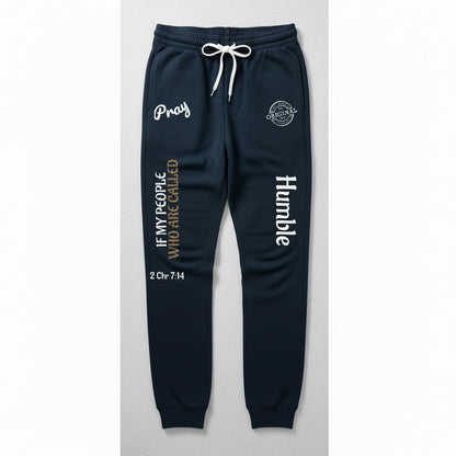 Humbly Chronicles 7:14 Embroidered Fleece Joggers