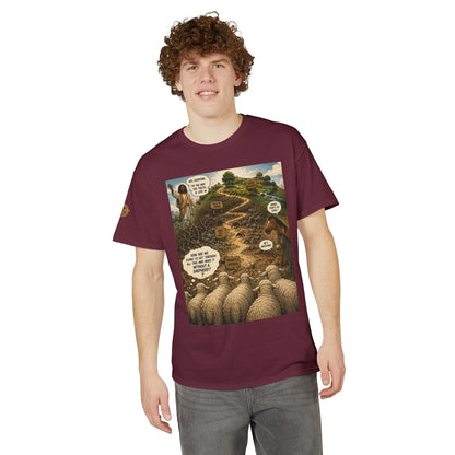 Sheep In the Wild Graphic T-Shirt — "God Has My Back" Faith Tee