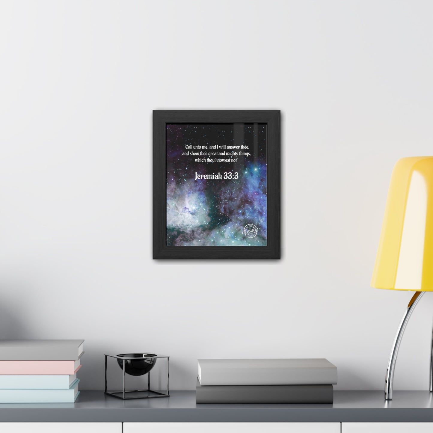 Jeremiah 33:3 Framed Poster — Inspirational Scripture Wall Art