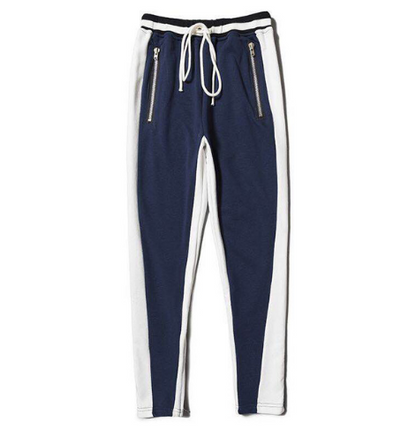 Trendy Scottish Plaid Zipper Cuff Casual Pants