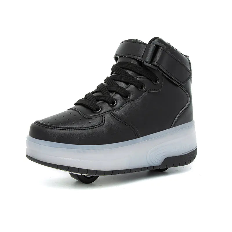 Kids' Trendy Light-Up Roller Sneakers