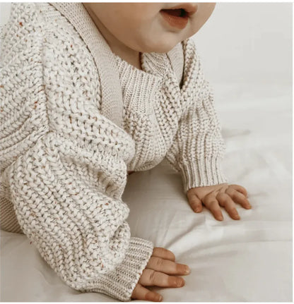 Kids' Cotton Long Sleeve Pullover Sweater