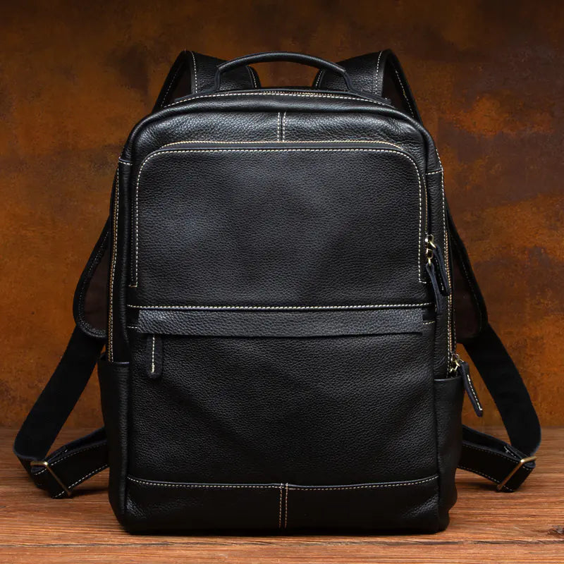 Retro Genuine Leather Handmade Business Backpack