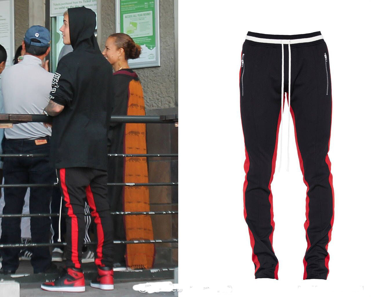 Trendy Scottish Plaid Zipper Cuff Casual Pants