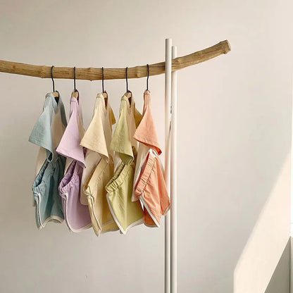 Kids Color Block T-Shirt & Shorts Set