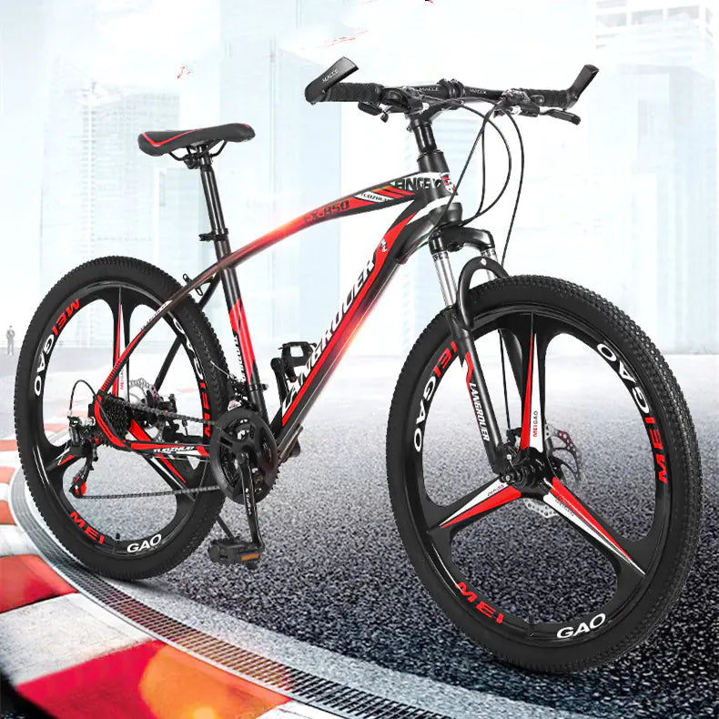 Shock Absorbing Cross-Country Bike with Variable Speed