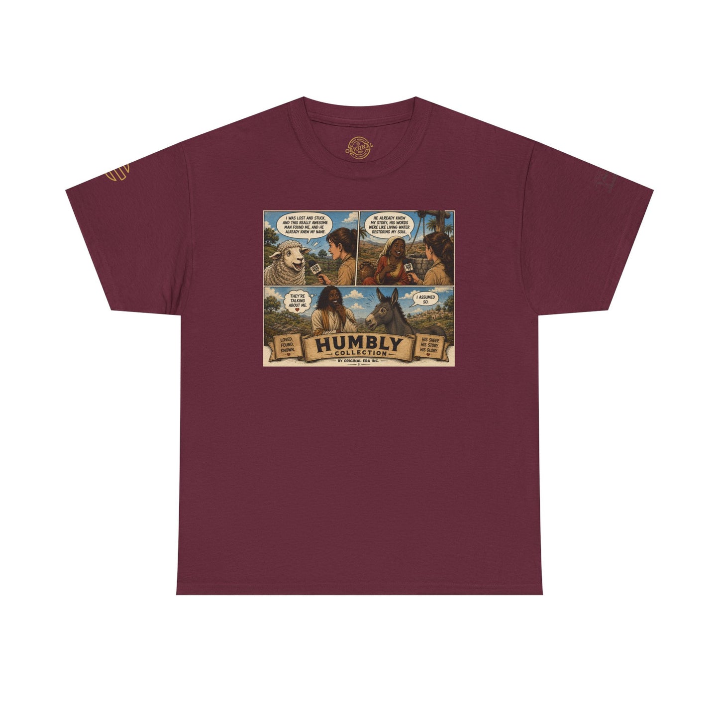 Humbly Comic Interview Panel Tee — Humbly Graphic T-Shirt