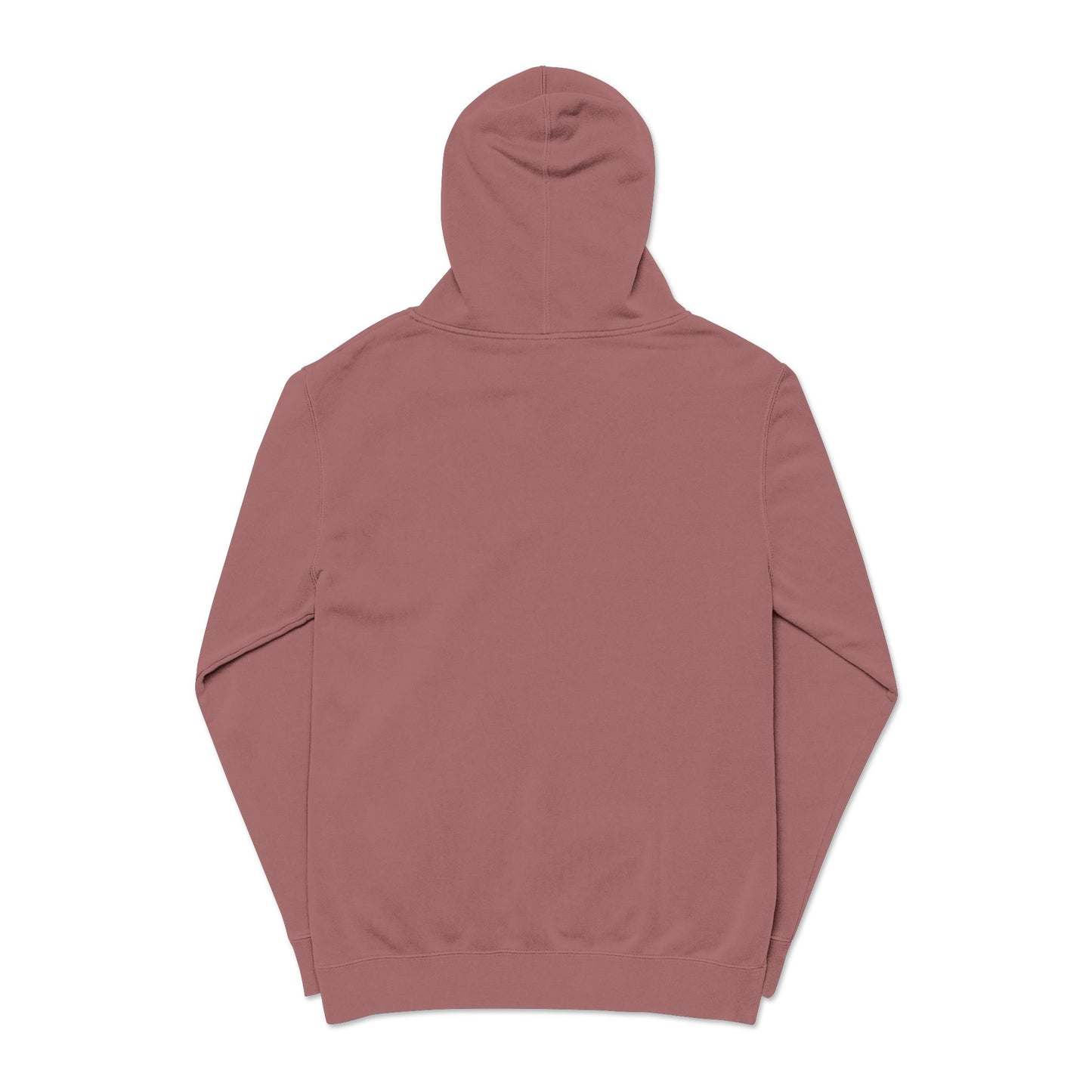 Embroidered Swan Graphic Hoodie — Vintage Pigment-Dyed