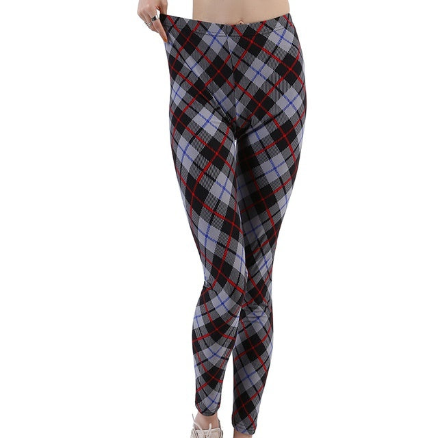 Women's Plaid Leggings Leggings