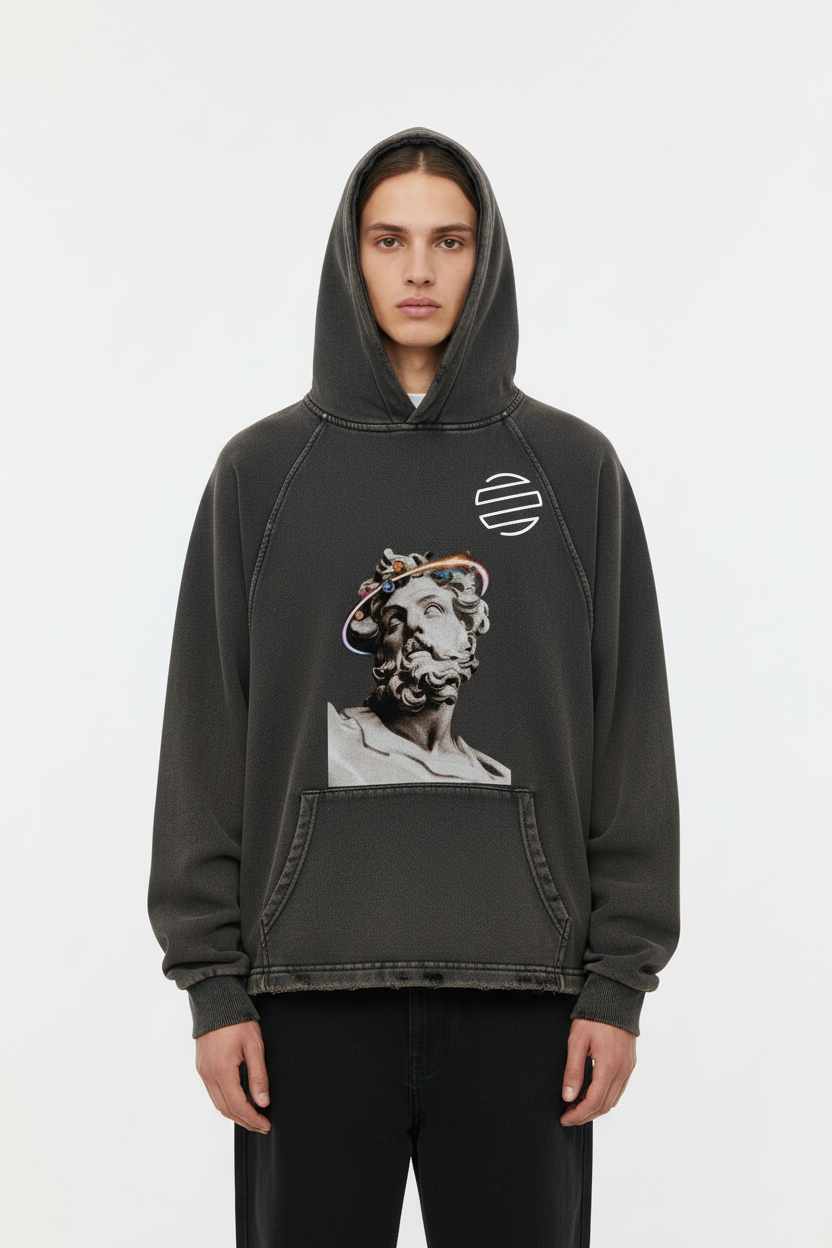 Original Era "Wonderfully Made" Vintage Washed Frayed-Hem Hoodie