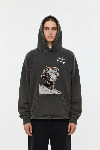 Original Era "Wonderfully Made" Vintage Washed Frayed-Hem Hoodie