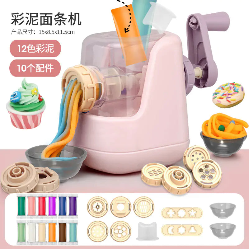 DIY Creative Kids Clay Noodle Make and Molding Set