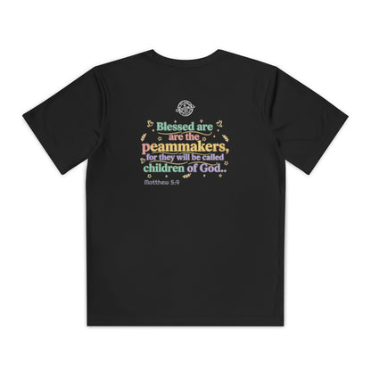 Youth Competitor Tee — "Original Era Inc." Kids' Christian Scripture T-Shirt (Matthew 5:9)