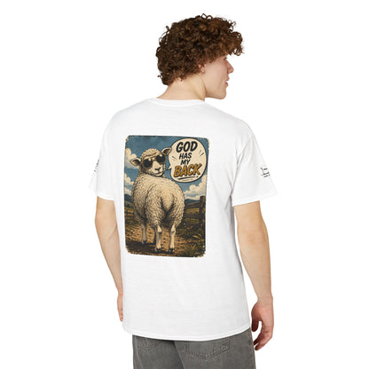 Lost & Found Sheep Graphic T-Shirt — “God Has My Back” Humble Collection