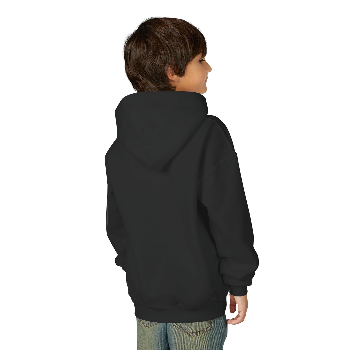 Youth Hoodie — Earth Floral Heart Graphic Kids Sweatshirt