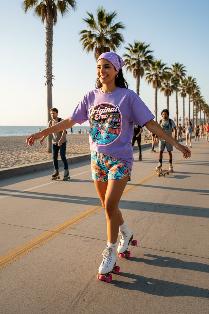 Unisex Pure Cotton T-Shirt - The Roller Disco