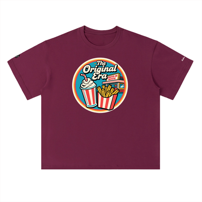 Retro Drive In Snack Bar Heavyweight Drop Shoulder Cotton T-Shirt
