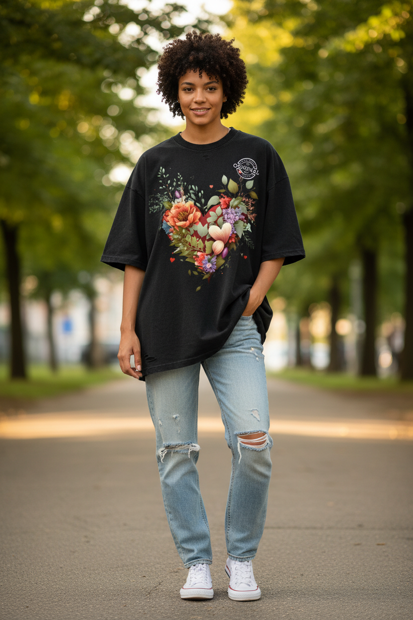 "Genesis 16:13" Heavyweight Snow Washed Hand-Frayed T-Shirt