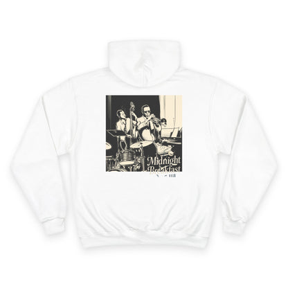 Vintage Jazz 'Midnight Breakfast' Hoodie — Retro Graphic Pullover