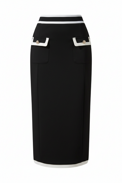 Contrast Trim Skirt
