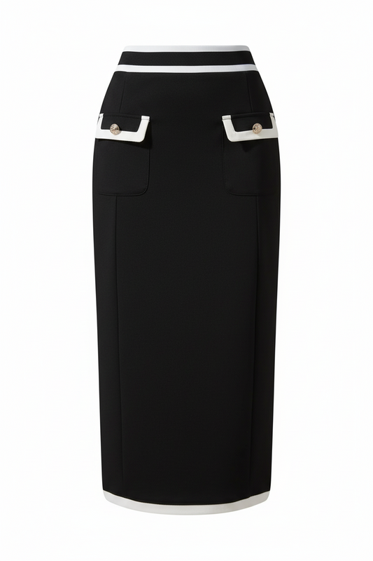 Contrast Trim Skirt