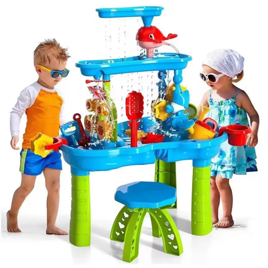 Triple Tier Kids' Water Play Table