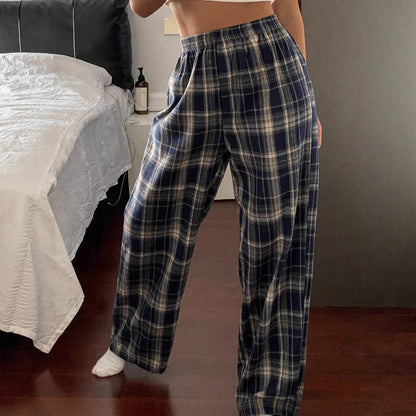 High Waist Straight Wide Leg Casual Pants