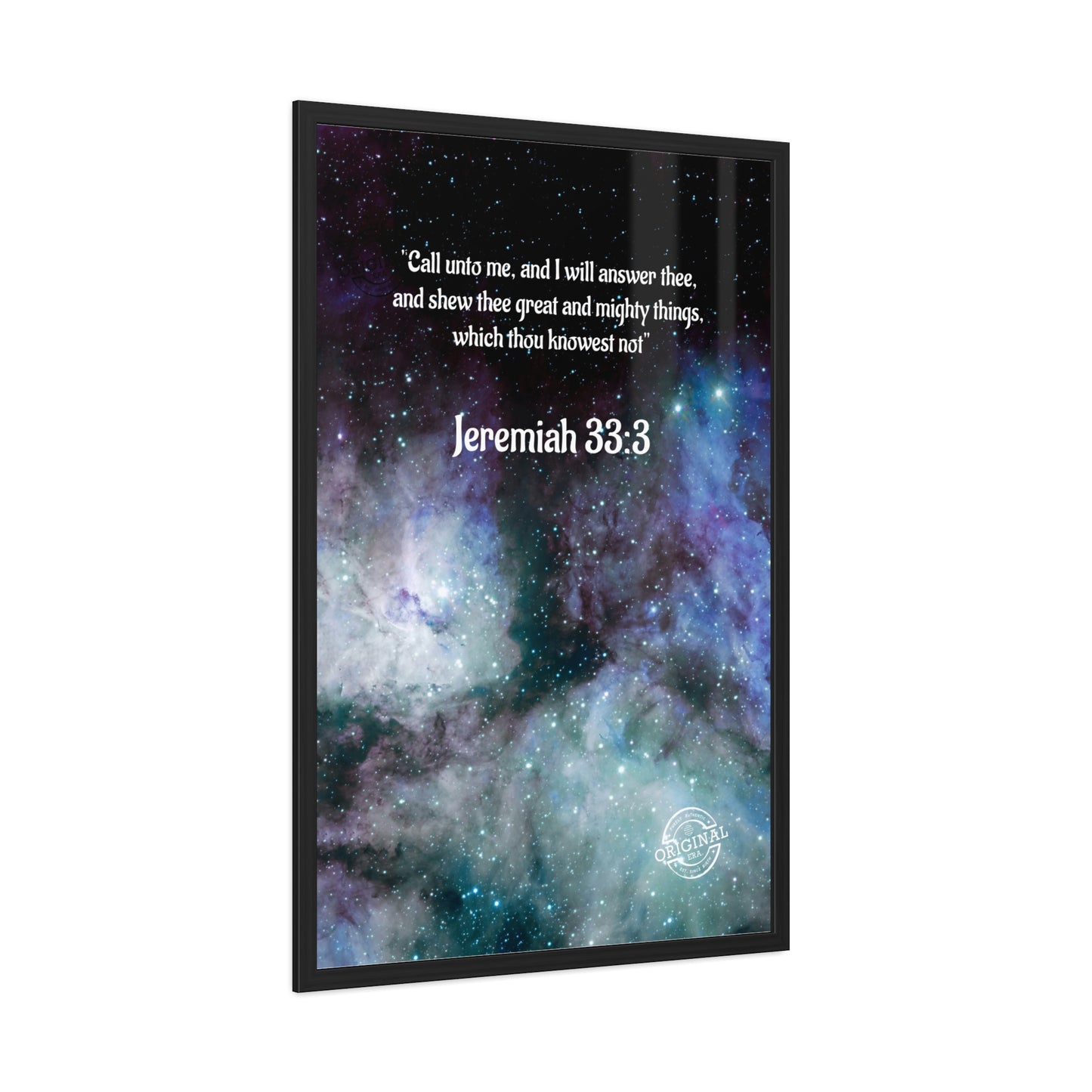 Jeremiah 33:3 Framed Poster — Inspirational Scripture Wall Art