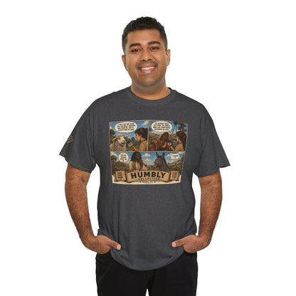 Humbly Comic Interview Panel Tee — Humbly Graphic T-Shirt