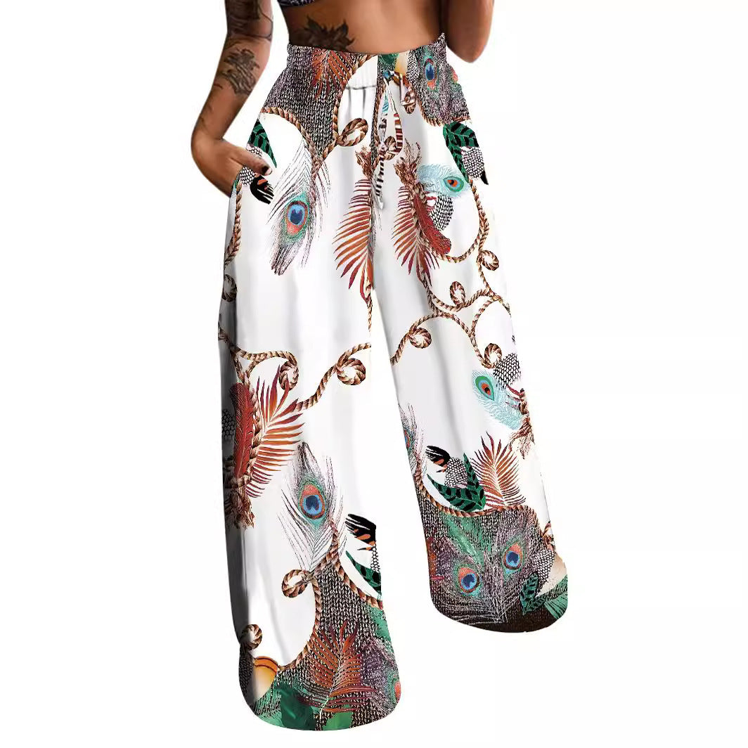 Women's Peacock Harem Pants