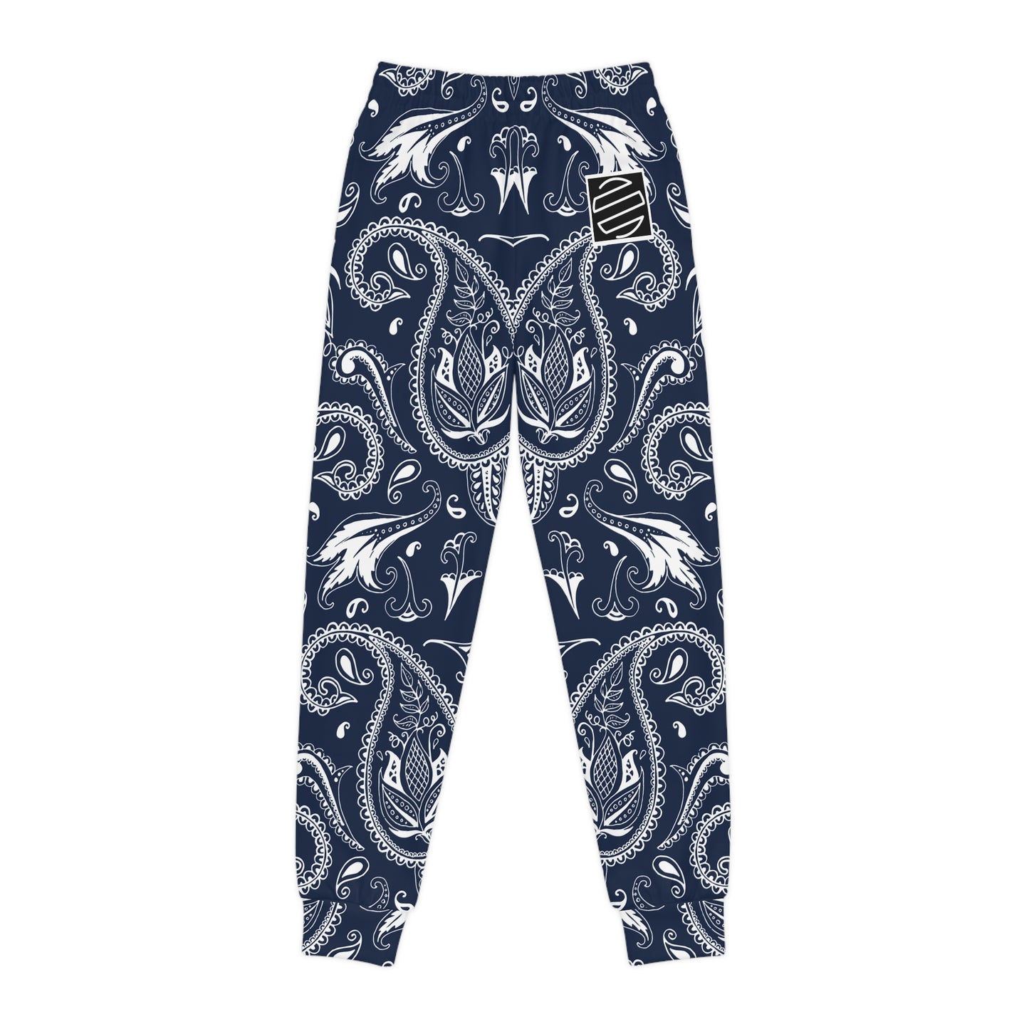 Kids Navy & White Joggers — Youth Sweatpants
