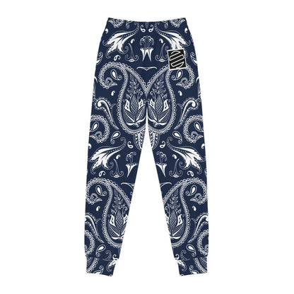 Kids Navy & White Joggers — Youth Sweatpants
