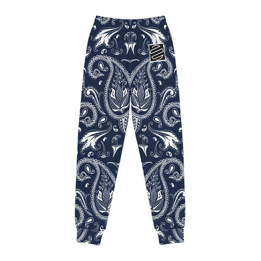 Kids Navy & White Joggers — Youth Sweatpants