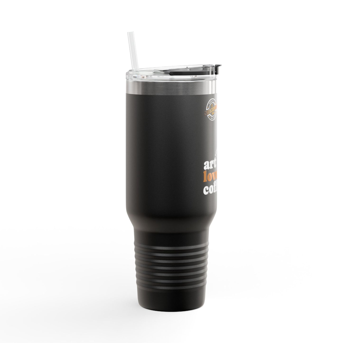 40oz Insulated Travel Mug – Art Love Coffee Thermal Tumbler