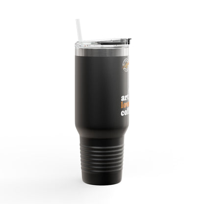 40oz Insulated Travel Mug – Art Love Coffee Thermal Tumbler