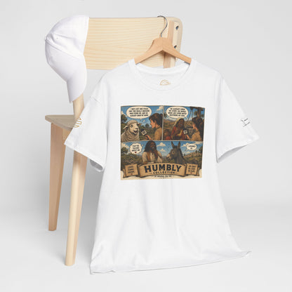 Humbly Comic Interview Panel Tee — Humbly Graphic T-Shirt