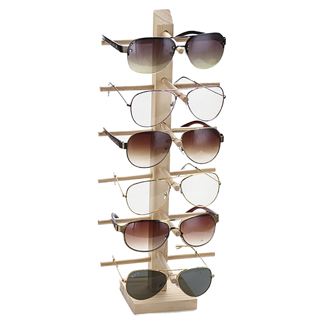 Wooden Multi-Layer Sunglasses Display Rack