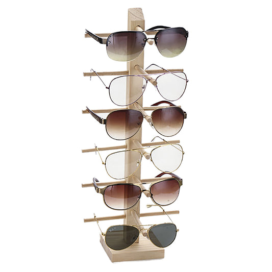Wooden Multi-Layer Sunglasses Display Rack