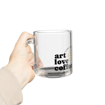 Glass Mug — Art Love Coffee 10oz Clear Coffee Mug
